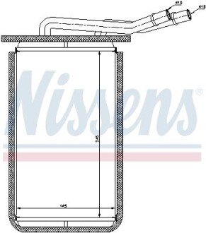 Радиатор печки (отопителя) nissens 71769