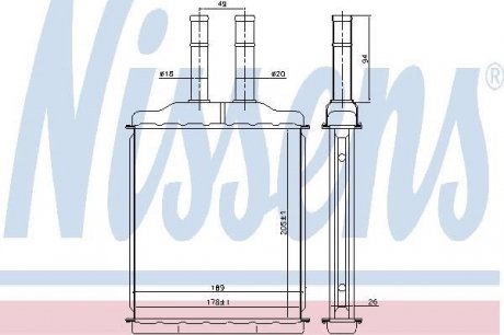 Отопитель nissens 76505