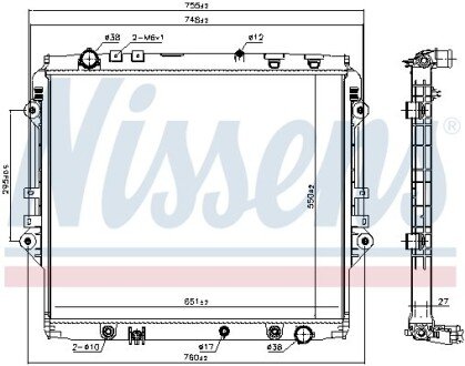 Прокладка впускного коллектора nissens 606068 на Тойота Хайлюкс