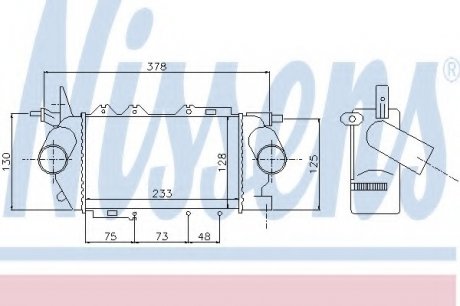 Радіатор наддуву nissens 96772