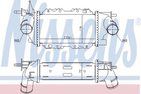 Радиатор наддуву nissens 96772