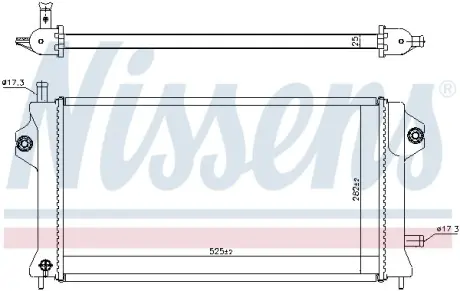 Радіатор інтеркулера nissens 606529