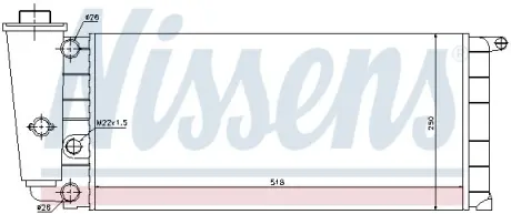 Радіатор інтеркулера Nissens 61837