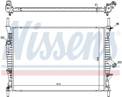 Радиатор интеркулера nissens 69240 на Форд Transit