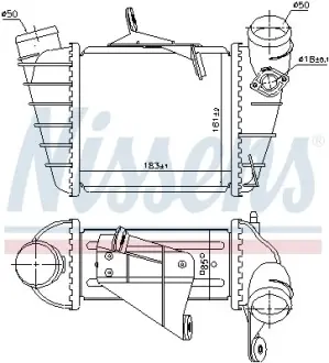 Радиатор интеркулера nissens 961200 Сеат Ибица