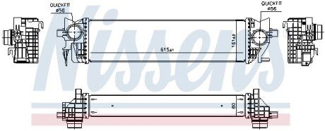 Радиатор интеркулера nissens 96133