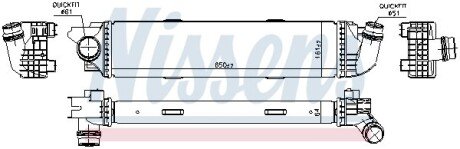 Радіатор інтеркулера nissens 96149
