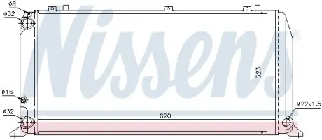 Радиатор интеркулера nissens 96373