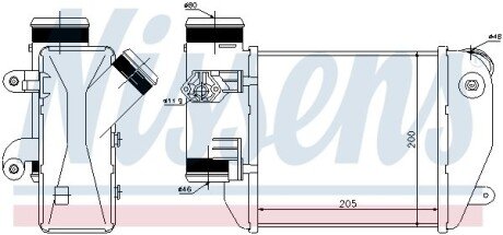 Радіатор інтеркулера nissens 96576 на Ауди А6 с6