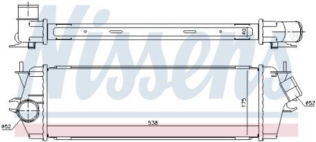 Радиатор интеркулера nissens 96583