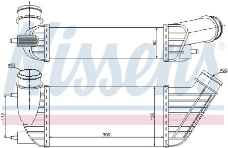 Радиатор интеркулера nissens 96609 на Фиат Скудо