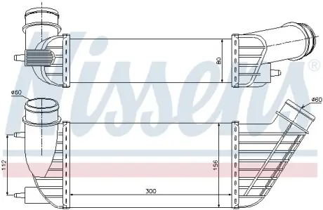 Радіатор інтеркулера Nissens 96609