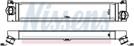 Радіатор інтеркулера nissens 96623