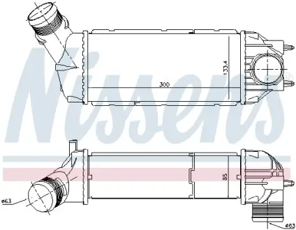 Радіатор інтеркулера Nissens 96720