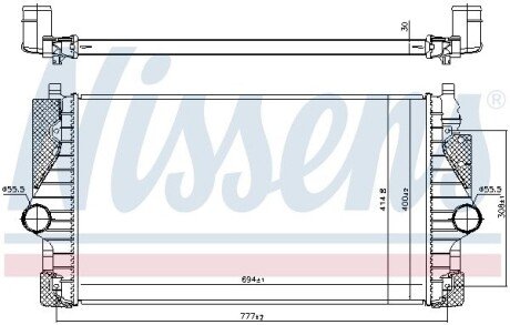 Радіатор інтеркулера nissens 96755