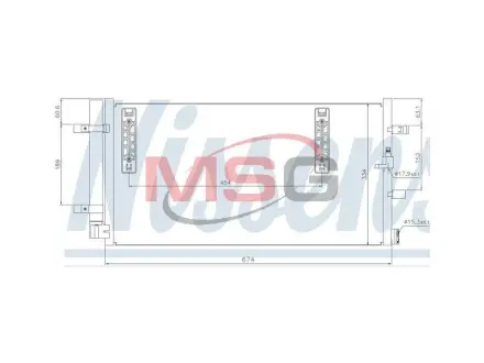 Радиатор кондиционера First Fit Nissens 940042