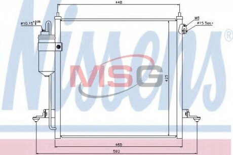 Радіатор кондиционера First Fit nissens 940068