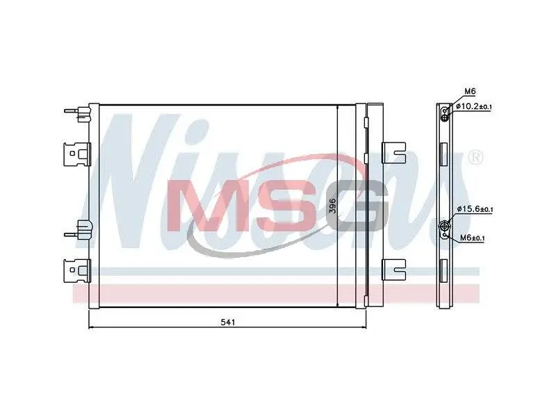 Радиатор кондиционера First Fit nissens 940262