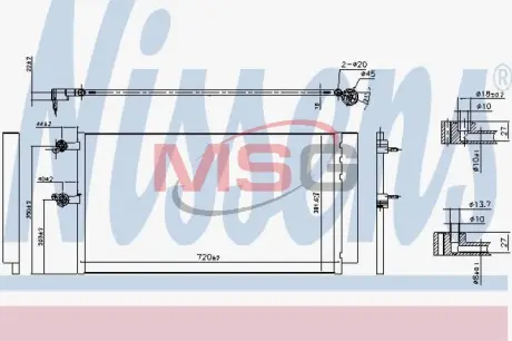 Радіатор кондиціонера First Fit Nissens 940743