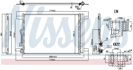 Радіатор кондиціонера First Fit Nissens 940834