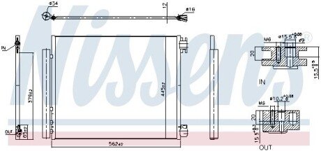 Радіатор кондиціонера First Fit nissens 940949