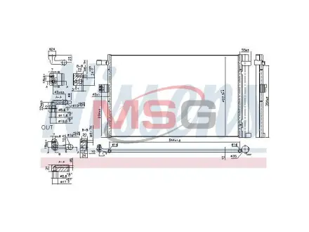 Радіатор кондиціонера First Fit nissens 941187 Бмв Х6