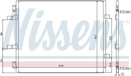Радиатор кондиционера NISSAN; OPEL; RENAULT (пр-во) Nissens 940201