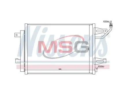 Радиатор кондиционера nissens 940067 Smart Forfour