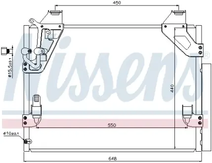 Радiатор кондицiонера Nissens 940082