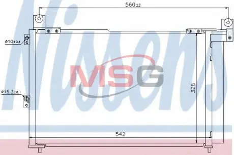 Радiатор кондицiонера Nissens 940143