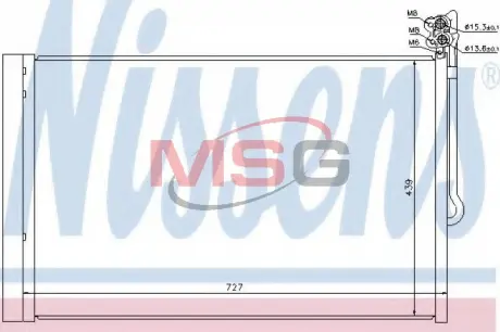 Радiатор кондицiонера Nissens 940157