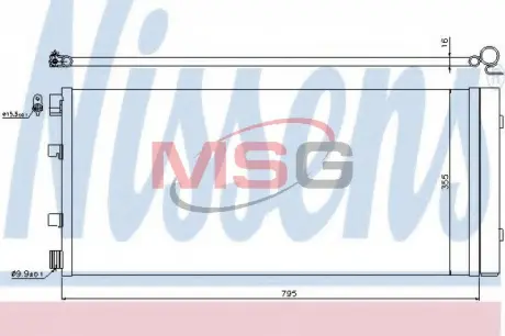 Радиатор кондиционера Nissens 940158