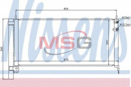 Радiатор кондицiонера nissens 940175