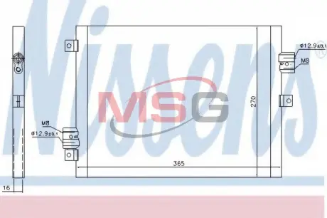 Радiатор кондицiонера Nissens 940190