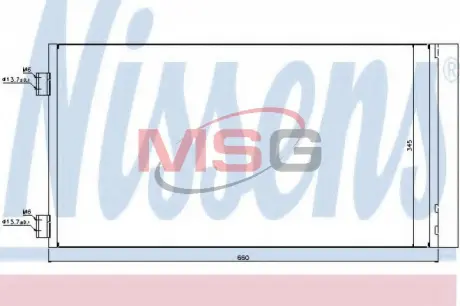 Радіатор кондиціонера Nissens 940204