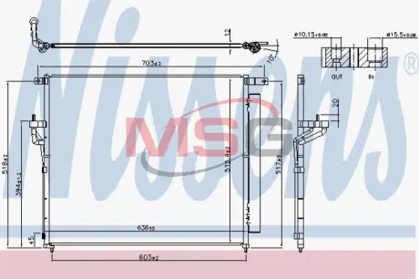 Радiатор кондицiонера Nissens 940266