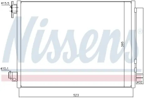 Радиатор кондиционера nissens 940321