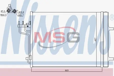Радиатор кондиционера Nissens 940398