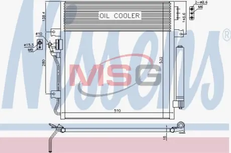 Радiатор кондицiонера Nissens 940461