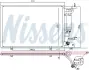 Радіатор кондиціонера nissens 940500