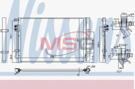 Радiатор кондицiонера Nissens 940730