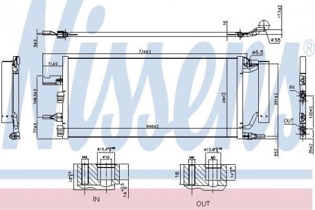 Радиатор кондиціонера nissens 940759