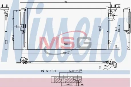 Радiатор кондицiонера Nissens 940764
