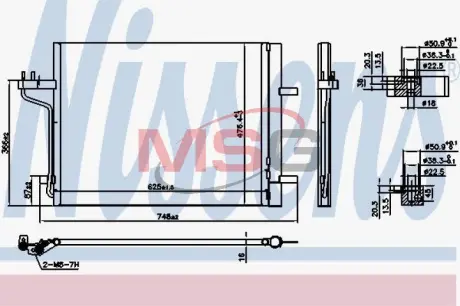Радіатор кондиціонера Nissens 940767