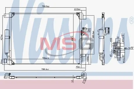Радіатор кондиціонера Nissens 940786