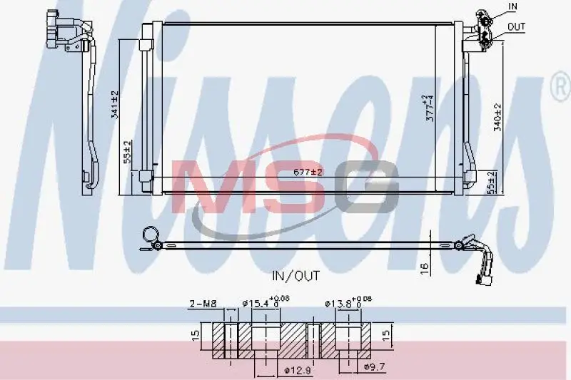 Радiатор кондицiонера nissens 940793