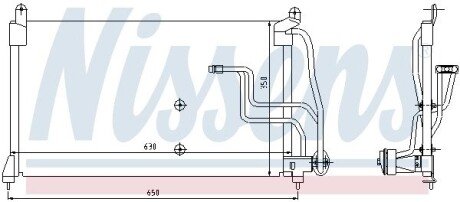 Радiатор кондицiонера nissens 94190