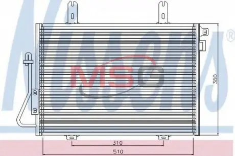Радiатор кондицiонера nissens 94324