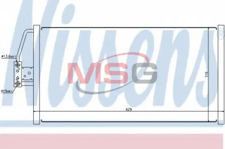 Радiатор кондицiонера nissens 94579 Бмв E38