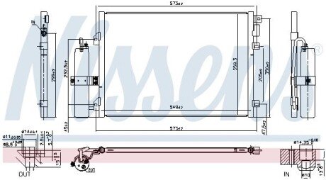 Радиатор кондиционера nissens 94726